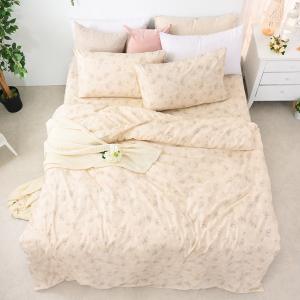 【DUYAN 竹漾】萊賽爾纖維雙人床包被套四件組 / 心願繡花 台灣製