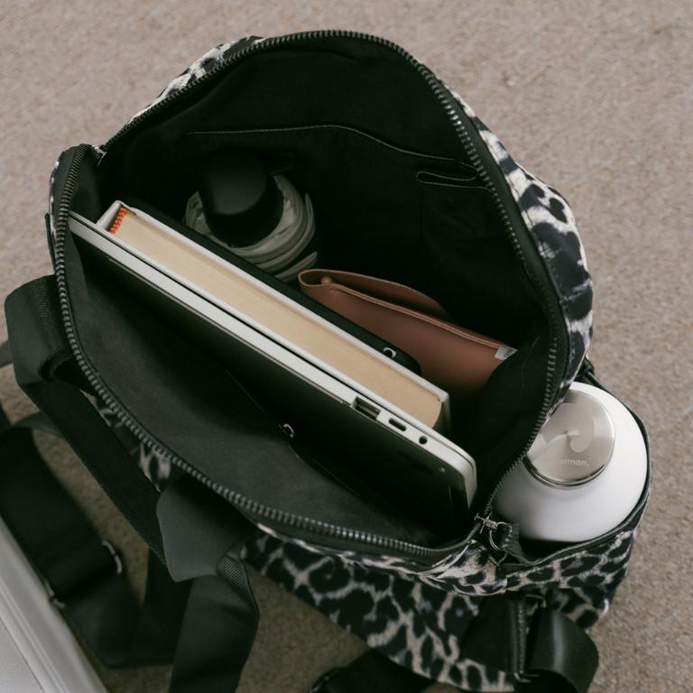 supportingrole 輕盈2+1多分層豹紋元素後背包加小斜肩包