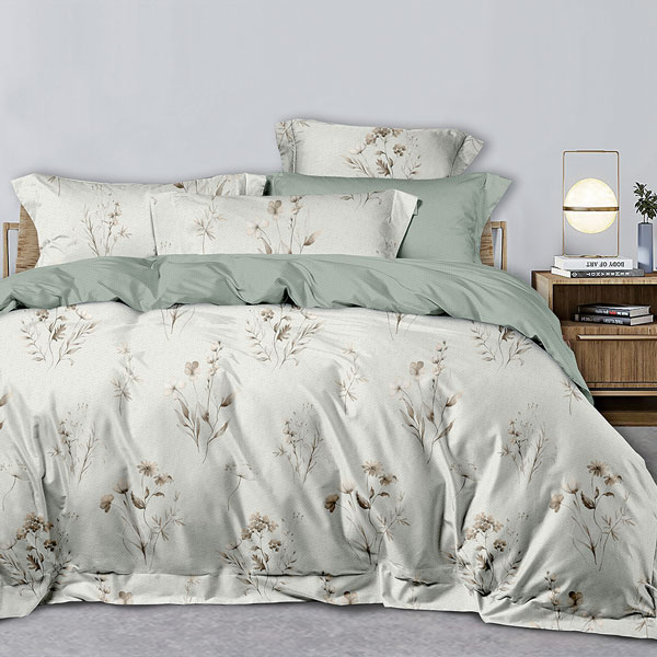 【DUYAN 竹漾】萊賽爾纖維雙人床包三件組 / 蒼茫絮語 台灣製