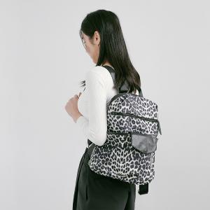 supportingrole 輕盈2+1多分層豹紋元素後背包加小斜肩包