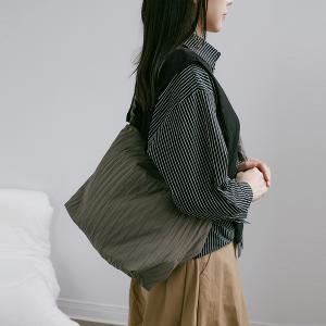 supportingrole 輕盈柔和抽繩元素多用手提斜肩背包 灰