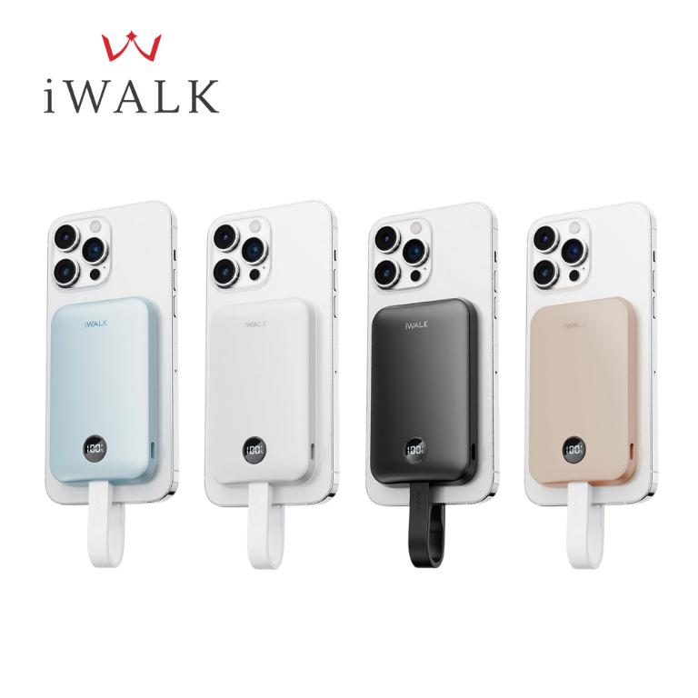 iWALK MAGO 磁吸帶線行動電源｜Qi2 15W