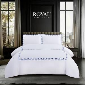 【週年慶限定 買就送皇室羽絨被】Royal Hotel飯店美學系列四件組 彩雲翩翩-雙人(單筆限購1組)