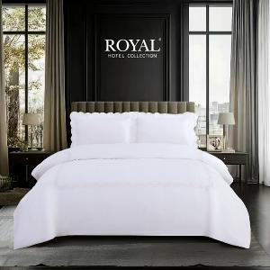 【週年慶限定 買就送皇室羽絨被】Royal Hotel飯店美學系列四件組 彩雲翩翩-雙人(單筆限購1組)