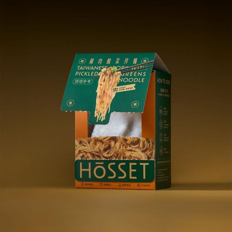 HōSSET 虎勢 豬肉酸菜拌麵 (2入/盒)