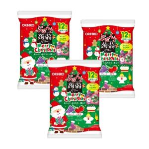 ORIHIRO 聖誕節蒟蒻果凍 葡萄/草莓雙口味 3包組  (12入/包)