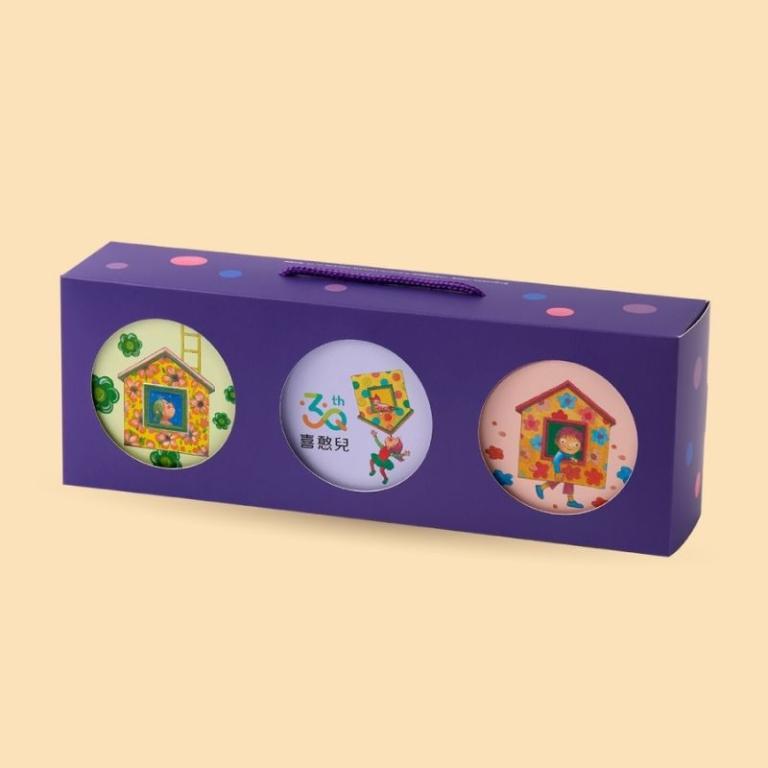 【喜憨兒】30週年限定∣微笑三重奏餅乾鐵盒∣交換禮物