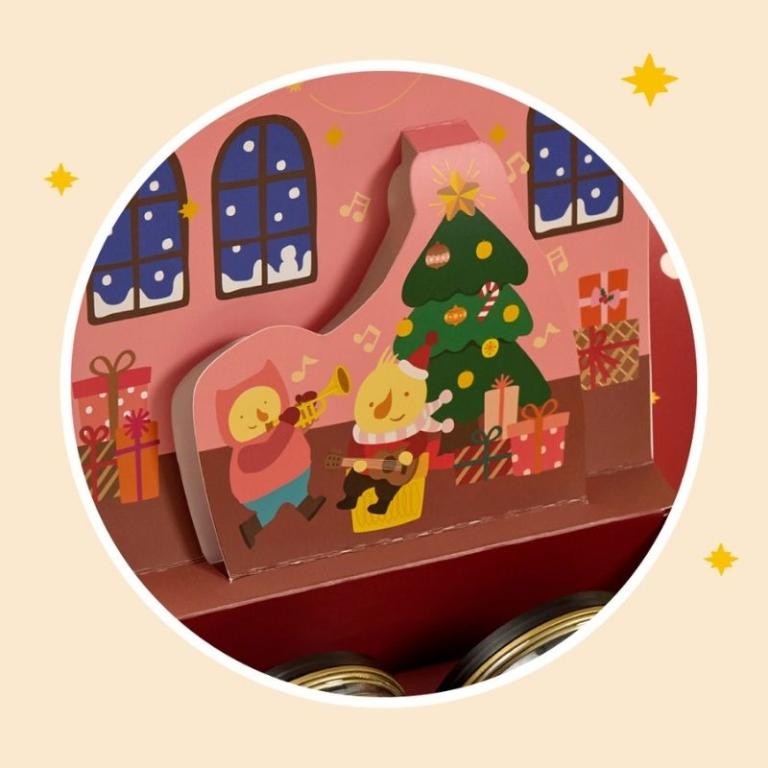 【喜憨兒】聖誕限定∣耶誕派對(A)雙入餅乾罐∣交換禮物