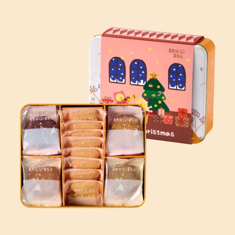 【喜憨兒】聖誕限定∣幸福閃耀餅乾鐵盒∣交換禮物