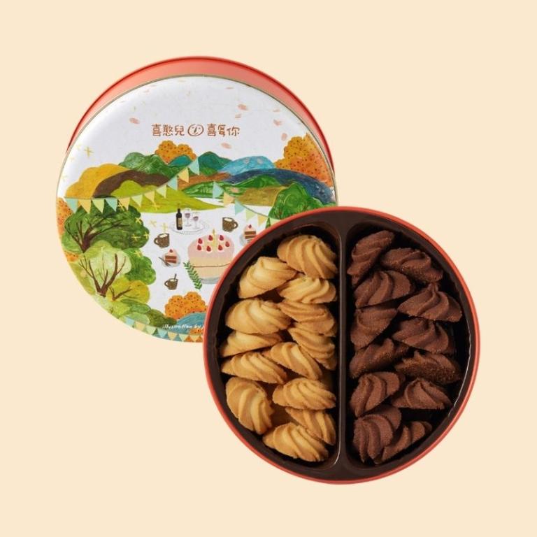 【喜憨兒】聖誕限定∣野餐派對曲奇鐵盒∣交換禮物