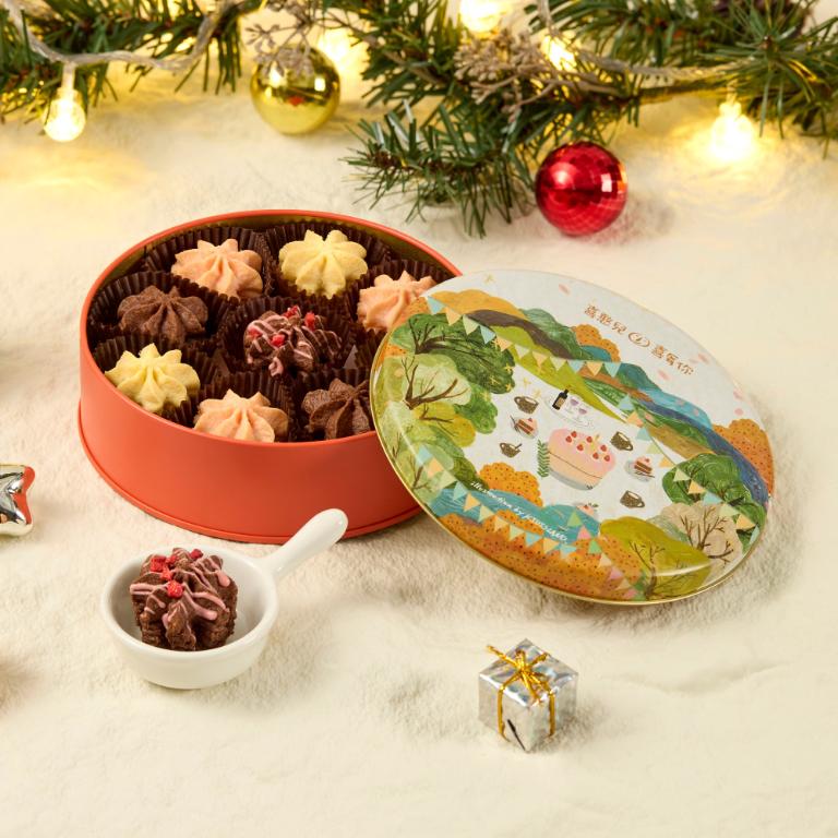 【喜憨兒】聖誕限定∣裙襬嘉年華曲奇鐵盒∣交換禮物