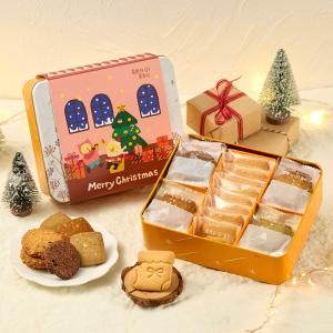 【喜憨兒】聖誕限定∣幸福閃耀餅乾鐵盒∣交換禮物