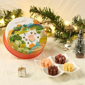 【喜憨兒】聖誕限定∣裙襬嘉年華曲奇鐵盒∣交換禮物