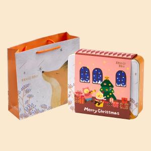 【喜憨兒】聖誕限定∣幸福閃耀餅乾鐵盒∣交換禮物