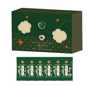 鯉魚 紅玉紅茶爆米花(盒裝6入)*2盒+鐵觀音爆米花(盒裝6入)*2盒