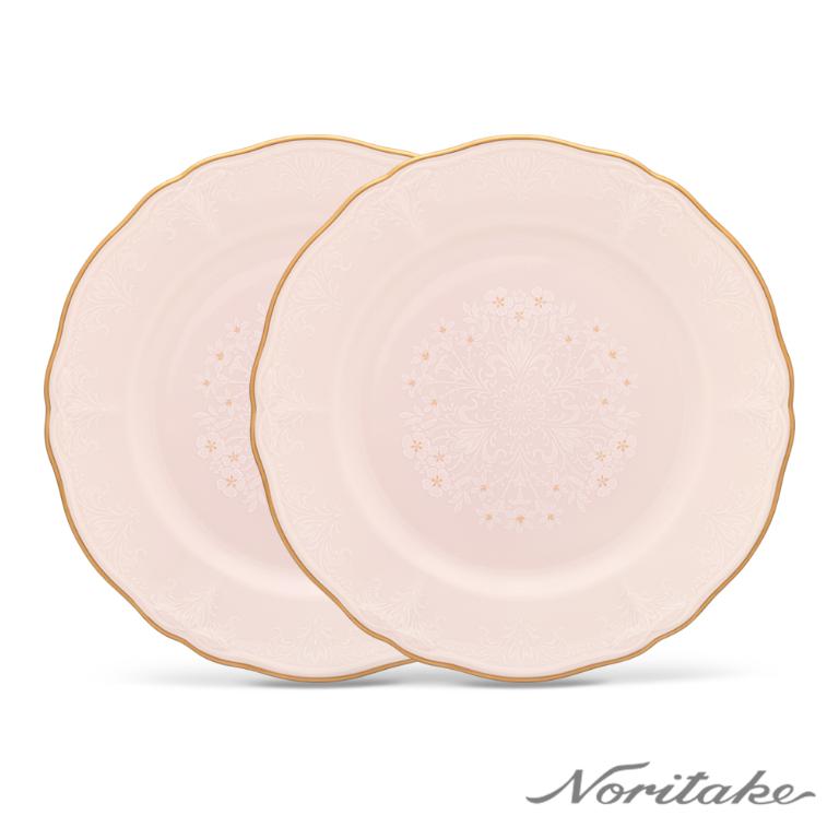 新芽-雙盤組21CM_玫瑰粉(可微波)(禮盒)