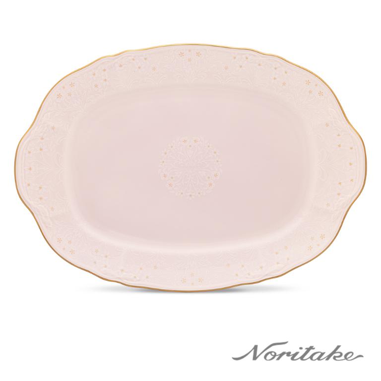 新芽-橢圓盤36.5CM_玫瑰粉(可微波)