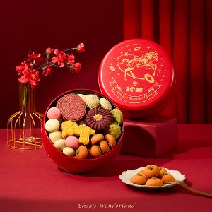 愛莉莎的夢遊仙境【駿馬團圓】馬年限定新年餅乾圓禮盒