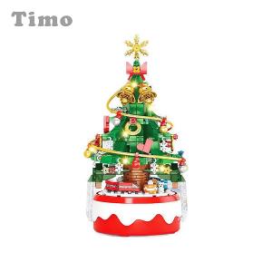 Timo 雪夜夢幻積木聖誕音樂盒