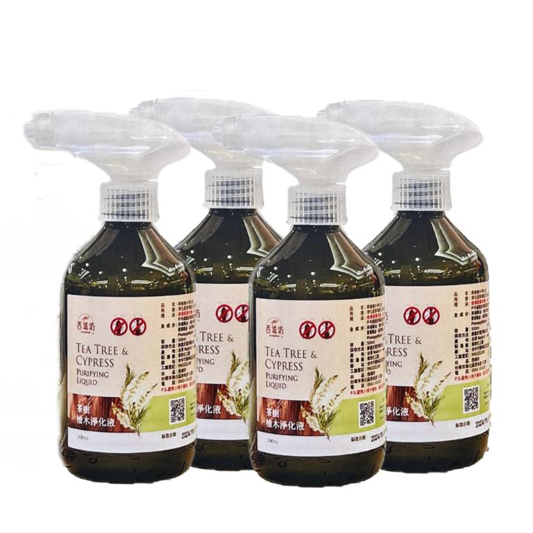 西埔坊 茶樹檜木淨化液 居家清潔劑 500ml  四入