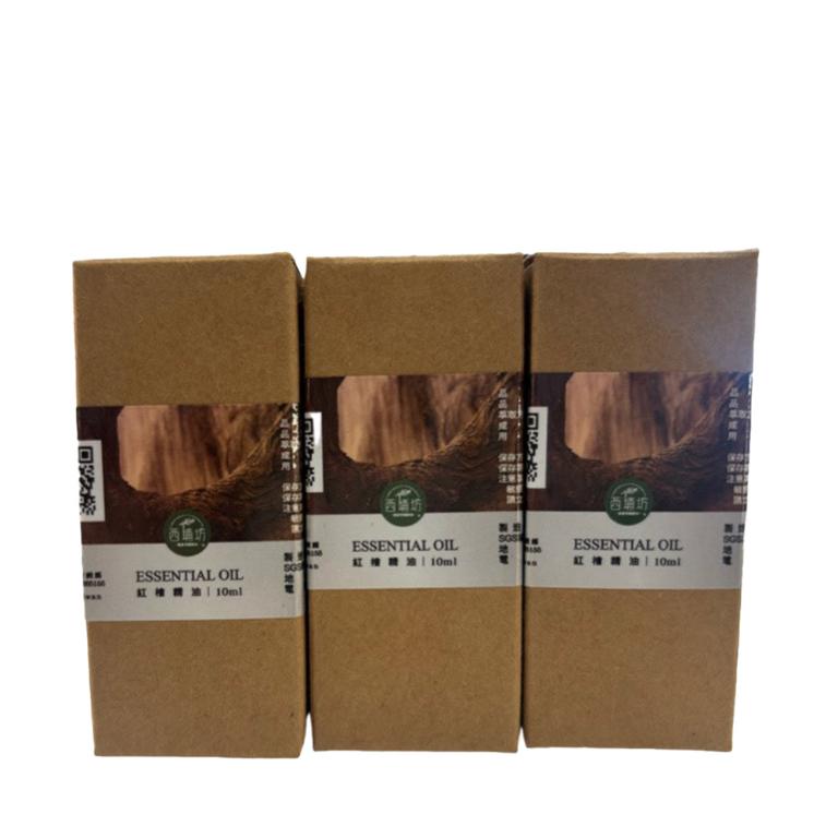 西埔坊 紅檜木純萃精油 10ml  三入