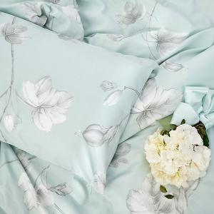 【DUYAN 竹漾】萊賽爾纖維雙人加大四件式鋪棉兩用被床包組 / 淺青花語 台灣製