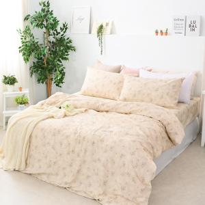 【DUYAN 竹漾】萊賽爾纖維單人二件組＋雙人鋪棉兩用被 / 心願繡花 台灣製