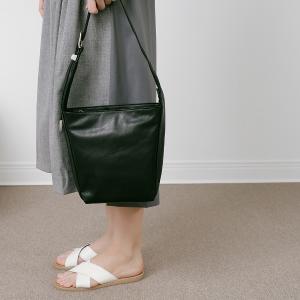 Supportingrole 簡約百搭輕量兩用真皮手提肩背腋下托特包 黑