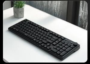 irocks K107R RGB 熱插拔三模矮軸無線機械鍵盤 黑