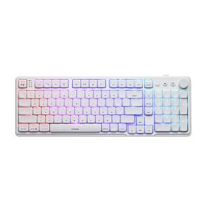 irocks K107R RGB 熱插拔三模矮軸無線機械鍵盤 白色