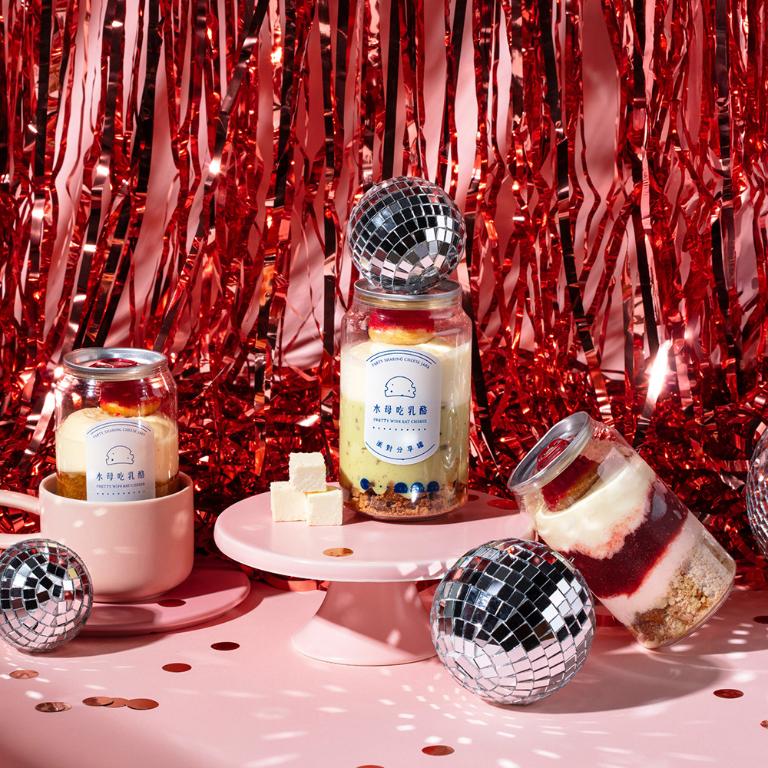 乳酪罐罐蛋糕三入禮盒組(草莓、開心果、蜜桃烏龍)