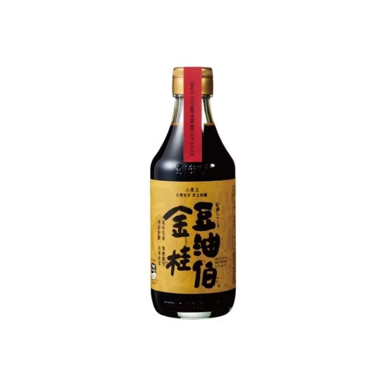 豆油伯 金桂釀造醬油300ml (無添加糖黑豆醬油)