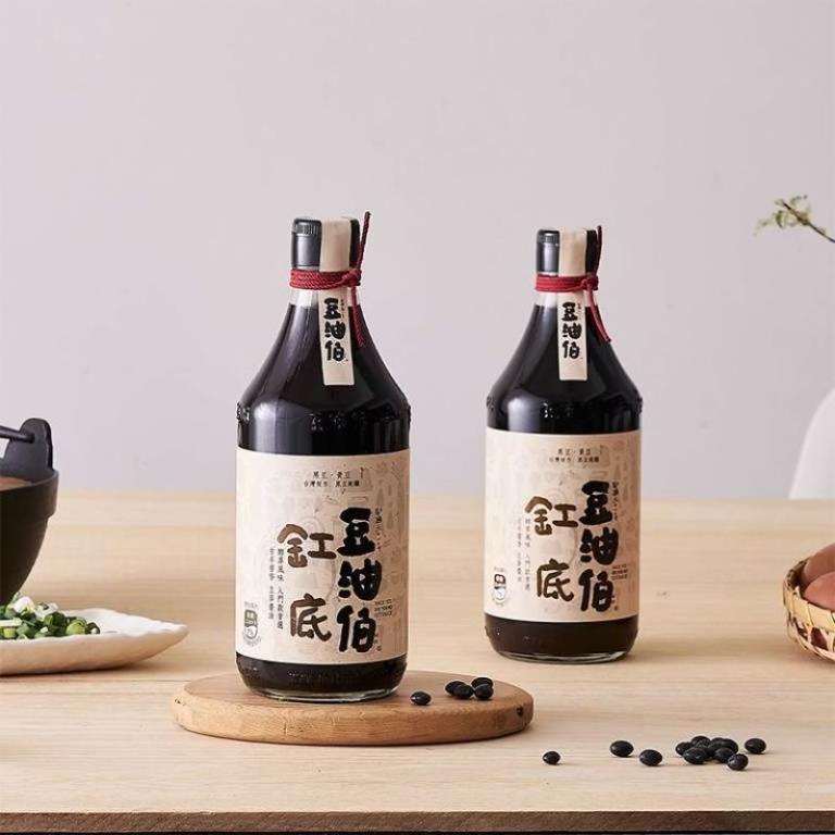 豆油伯 缸底釀造醬油500ml