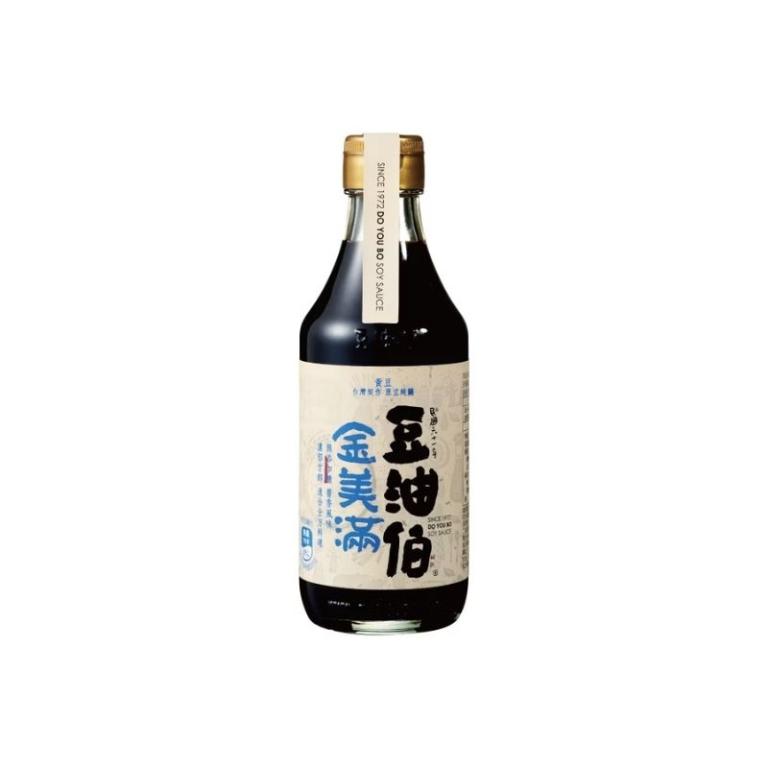 豆油伯 金美滿無添加糖釀造醬油300ml (純黃豆醬油)