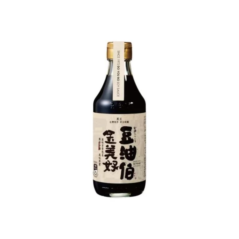 豆油伯 金美好無添加糖釀造醬油300ml (純黑豆醬油)