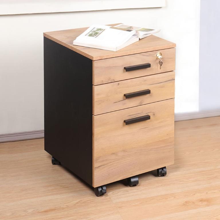 多崎韓系本質簡潔OA活動櫃邊櫃三抽櫃(台灣生產)