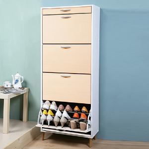 第二代日式大容量薄型四層鞋櫃