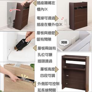 網通幫手充電架路由器收納邊櫃