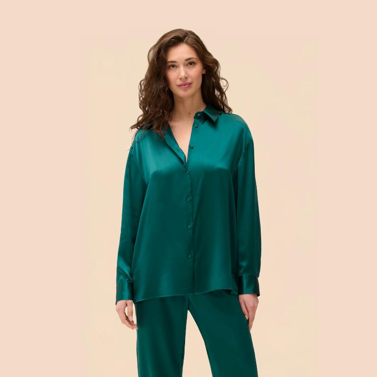 LOVE ME 愛自己 襯衫 - 祖母綠