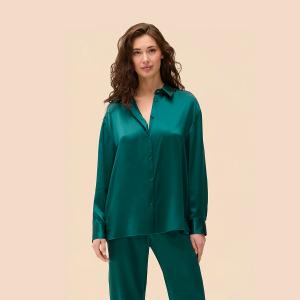 LOVE ME 愛自己 襯衫 - 祖母綠