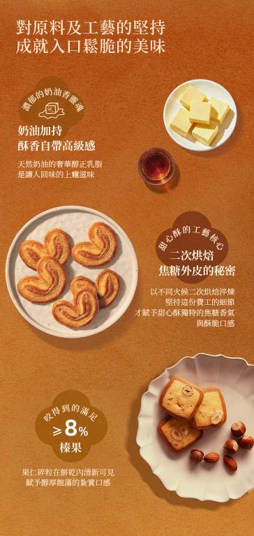 美心 打卡港風甜心酥榛子曲奇禮盒 (16件裝) 