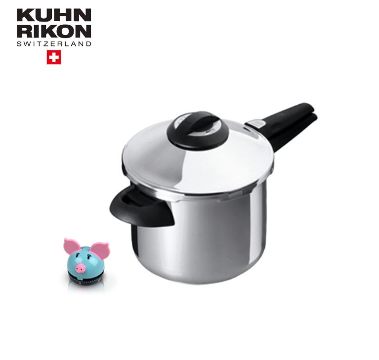 KUHN RIKON瑞士首席單柄壓力鍋5L贈計時器 #3916+FTM038