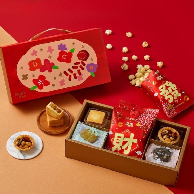 春節預購【喜憨兒】春聚(B)爆米花禮盒｜鳳梨酥 手工餅乾