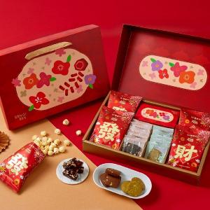 春節預購【喜憨兒】春聚(A)爆米花禮盒｜核桃糕 手工餅乾