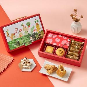 春節預購【喜憨兒】蒔．韻年節禮盒∣牛軋糖∣千層酥∣堅果酥