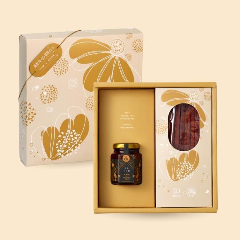 春節預購【喜憨兒x黑橋牌】心悅雙享C年節禮盒∣肉乾∣干貝醬