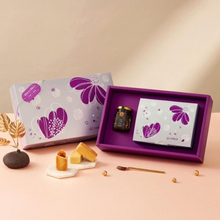 春節預購【喜憨兒】心悅雙享D年節禮盒∣金鑽鳳梨酥∣干貝醬