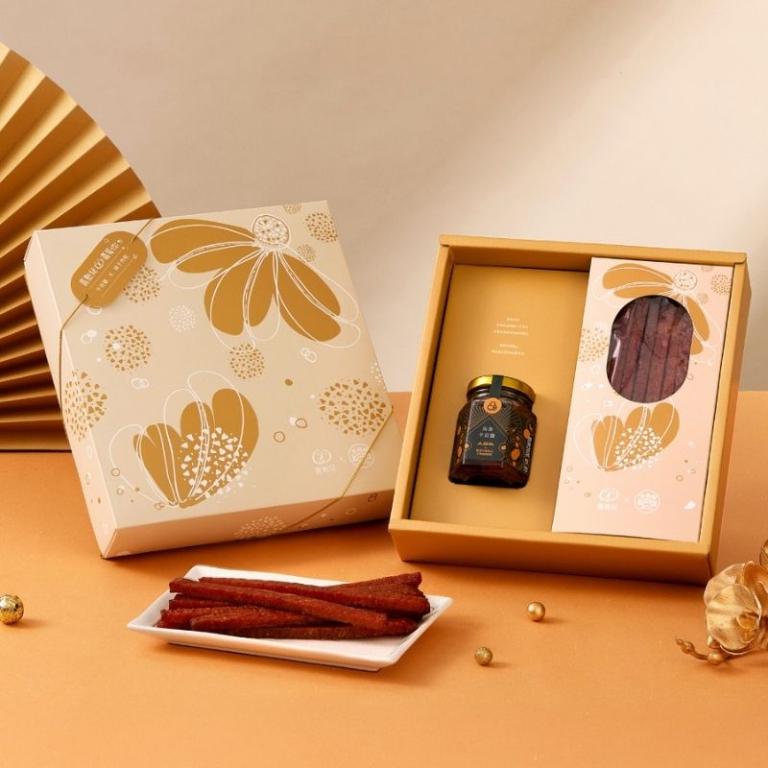 春節預購【喜憨兒x黑橋牌】心悅雙享C年節禮盒∣肉乾∣干貝醬