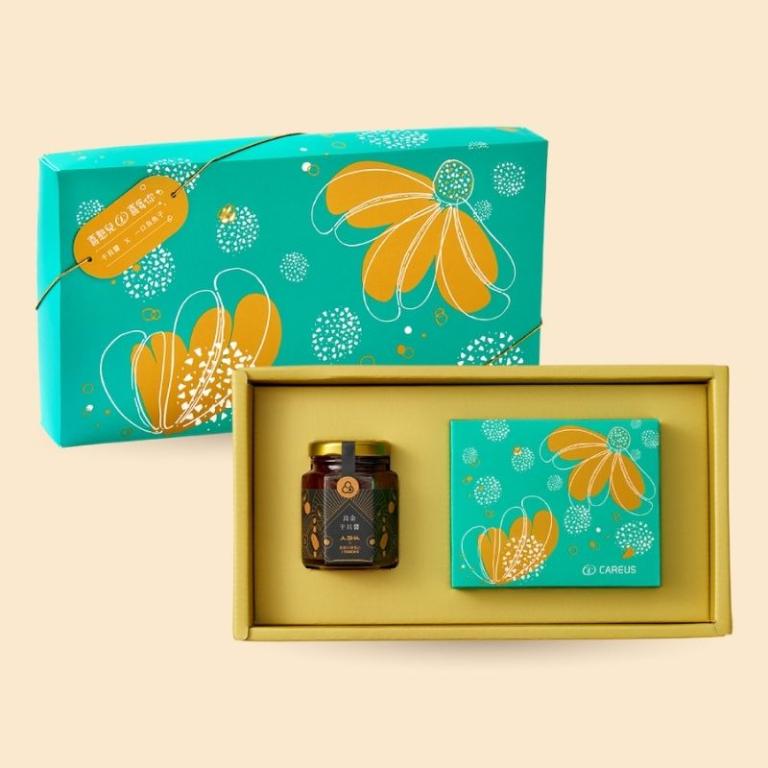 春節預購【喜憨兒】心悅雙享E年節禮盒∣一口烏魚子∣干貝醬