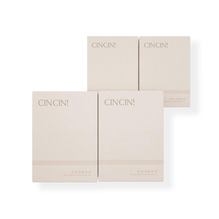 Raf kampo輕輕茶Cin Cin Tea-【無糖桂花烏龍紅茶口味】4盒體驗組(三大機能 超量代謝/美體燃燒/消水腫)